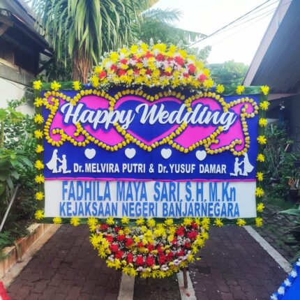 Papan bunga wedding 5